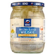 Seko Marinované filety zo sleďa atlantického bez kože s marinovanou cibuľou a repkovým olejom 550 g