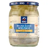Seko Marinované filety zo sleďa atlantického bez kože s marinovanou cibuľou a repkovým olejom 550 g