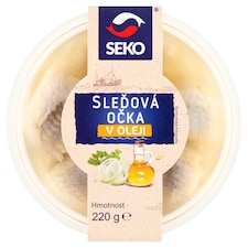 Seko Marinované sleďové filety s marinovanou cibuľou v repkovom oleji 220 g