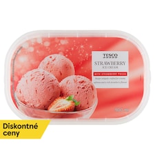 Smotanový mrazený krém s jahodovou príchuťou 900 ml
