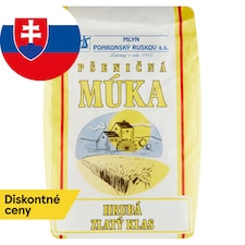 Mlyn Pohronský Ruskov Pšeničná múka hrubá Zlatý klas 1 kg