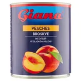 Giana Broskyne lúpané polené v sladkom náleve 820 g