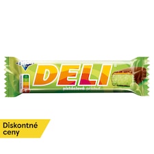 ORION DELI s pistáciovou príchuťou, tyčinka s príchuťou pistácií a karamelom v horkej poleve, 35 g