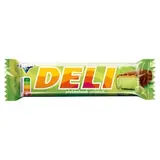 ORION DELI s pistáciovou príchuťou, tyčinka s príchuťou pistácií a karamelom v horkej poleve, 35 g