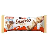 Kinder Bueno White oblátka s mliečnou a lieskoorieškovou náplňou v bielej čokoláde 2 ks 39 g