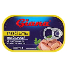 Giana Tresčia pečeň vo vlastnom oleji 115 g