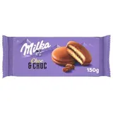 Milka Choc&Choc jemné pečivo plnené kakaovou náplňou s kúskami mliečnej čokolády 150 g