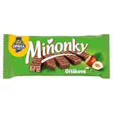 Opavia Miňonky Orieškové celomáčané oblátky Samostatné balenie 50 g