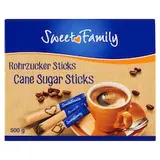 Sweet Family Trstinový cukor v tyčinkách nerafinovaný 100 x 5 g (500 g)