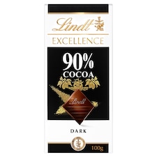 Lindt Excellence 90% extra jemná horká čokoláda 100 g