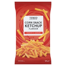 Kukuričné chrumky s príchuťou kečupu 125 g