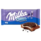 Milka Oreo Sandwich čokoláda z alpského mlieka s kakaovými sušienkami a mliečnou náplňou 92 g