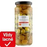 Zelené vykôstkované olivy v slanom náleve 340 g