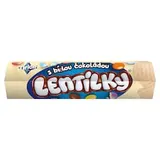ORION LENTILKY Dražé z bielej čokolády, krabička 34 g