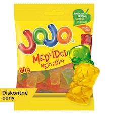 JOJO Medvedíky želé cukríky s ovocnými príchuťami 80 g