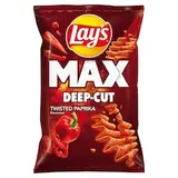 Lay's Max Deep-Cut vyprážané zemiakové lupienky s príchuťou papriky 120 g