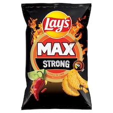 Lay's Max Strong vyprážané zemiakové lupienky s príchuťou chilli a limetky 120 g