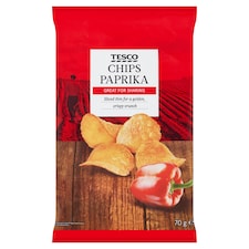 Smažené zemiakové lupienky s paprikovou príchuťou 70 g
