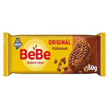 Opavia BeBe Dobré ráno kakaové sušienky s 5 celozrnnými cereáliami balenie 50 g