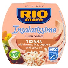 Rio Mare Insalatissime Hotový pokrm z fazúľ, zeleniny, tuniaka a ryže pikantný 160 g