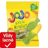JOJO Kyslé rybičky želé cukríky s ovocnými príchuťami 80 g