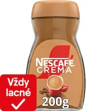 NESCAFÉ CREMA Extra bohatá pena, instantná káva, 200 g