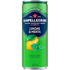Sanpellegrino Naturali citrón & mäta sýtený nealkoholický nápoj 330 ml