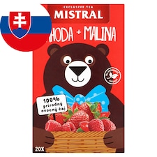 Mistral Jahoda + malina ovocný čaj s príchuťou 44 g