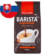 Popradská Barista espresso pražená zrnková káva 500 g