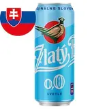Zlatý Bažant 0,0% svetlé nealkoholické pivo plechovka 500 ml
