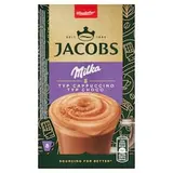 Jacobs Cappuccino Choco Milka rozpustný kávový nápoj s kakaom 8 x 15,8 g (126,4 g)