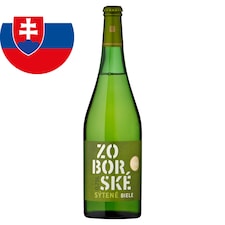 Víno Nitra Zoborské sýtené víno suché biele 0,75 l