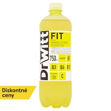 DrWitt FIT mango, citrón a zelený čaj 750 ml