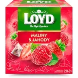 Loyd Ovocný čaj aromatizovaný s príchuťou maliny a jahody 20 x 2 g (40 g)