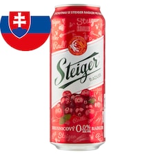 Steiger Radler 0,0% svetlý brusnica nealko 0,5 l