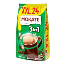 Mokate 3in1 Irish instantný kávový nápoj v prášku s príchuťou likéru Irish Cream 24 x 17 g (408 g)