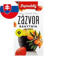Popradský Wellness Čaj zázvor, rakytník + šípky 36 g