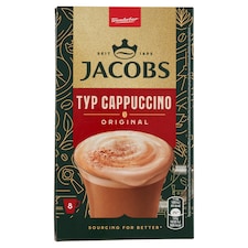 Jacobs Cappuccino rozpustný kávový nápoj 8 x 11,6 g (92,8 g)