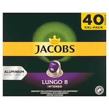 Jacobs Lungo 8 Intenso káva pražená mletá v kapsuliach 40 ks 208 g