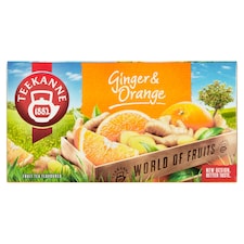 TEEKANNE Ginger & Orange, World of Fruits, 20 vrecúšok, 45 g