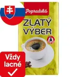 Popradská Zlatý výber pražená mletá káva 250 g