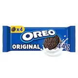 OREO Original kakaové sušienky s náplňou s vanilkovou príchuťou ideálne na cesty 4 sušienky 44 g