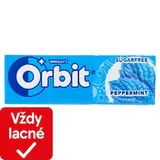 Wrigley's Orbit Peppermint žuvačka bez cukru s mätovou príchuťou 10 ks 14 g