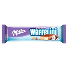 Milka Waffelini Coconut oblátka v mliečnej čokoláde, kokosová príchuť 31 g