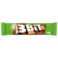 3BIT čokoládová tyčinka so sušienkou v mliečnej čokoláde a lieskoorieškovou náplňou 46 g