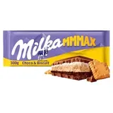 Milka Choco Biscuit mliečna čokoláda z alpského mlieka so sušienkou, kakaovo-mliečnym krémom 300 g