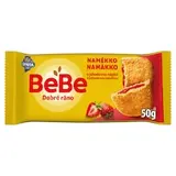 Opavia BeBe Dobré ráno s jahodovou náplňou sušienky s 5 celozrnnými cereáliami balenie 50 g