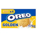 OREO Golden sušienky s náplňou s vanilkovou príchuťou vhodné pre vegetariánov 16 sušienok 176 g