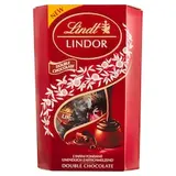 Lindt Lindor Mliečna a horká čokoláda s jemnou tekutou náplňou 200 g