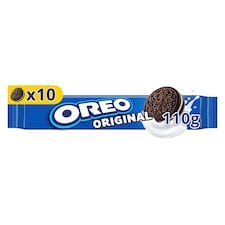 OREO Original kakaové sušienky s náplňou s vanilkovou príchuťou ideálne na cesty 10 sušienok 110 g